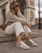 Женские кеды Golden Goose Super-Star in Silver Glitter With Leather Star and Heel Tab