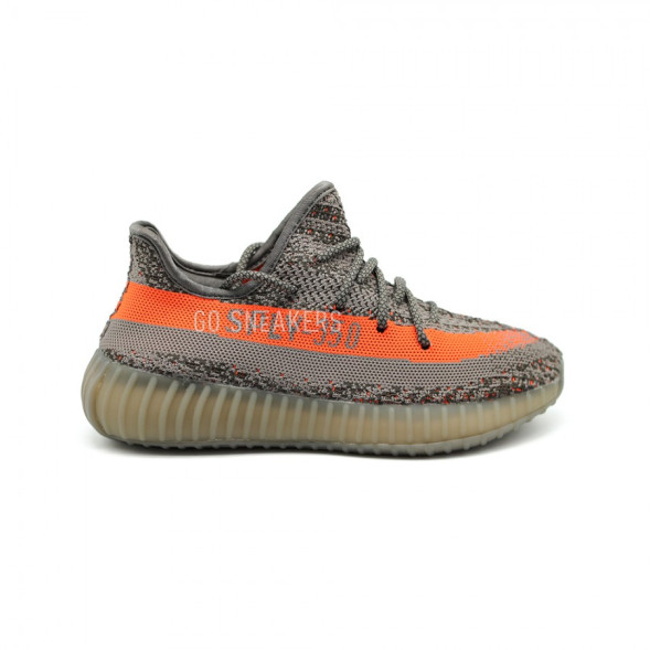 Женские кроссовки Adidas YEEZY 350 SPLY Grey-orange