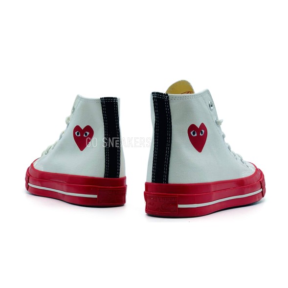 Женские кеды Converse X Comme Des Garcons Play White