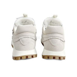 C'est Dior Suede Calfskin/Mesh White